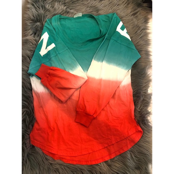 nwt boston ombre spirit jersey long sleeve shirt size small - Picture 2 of 3